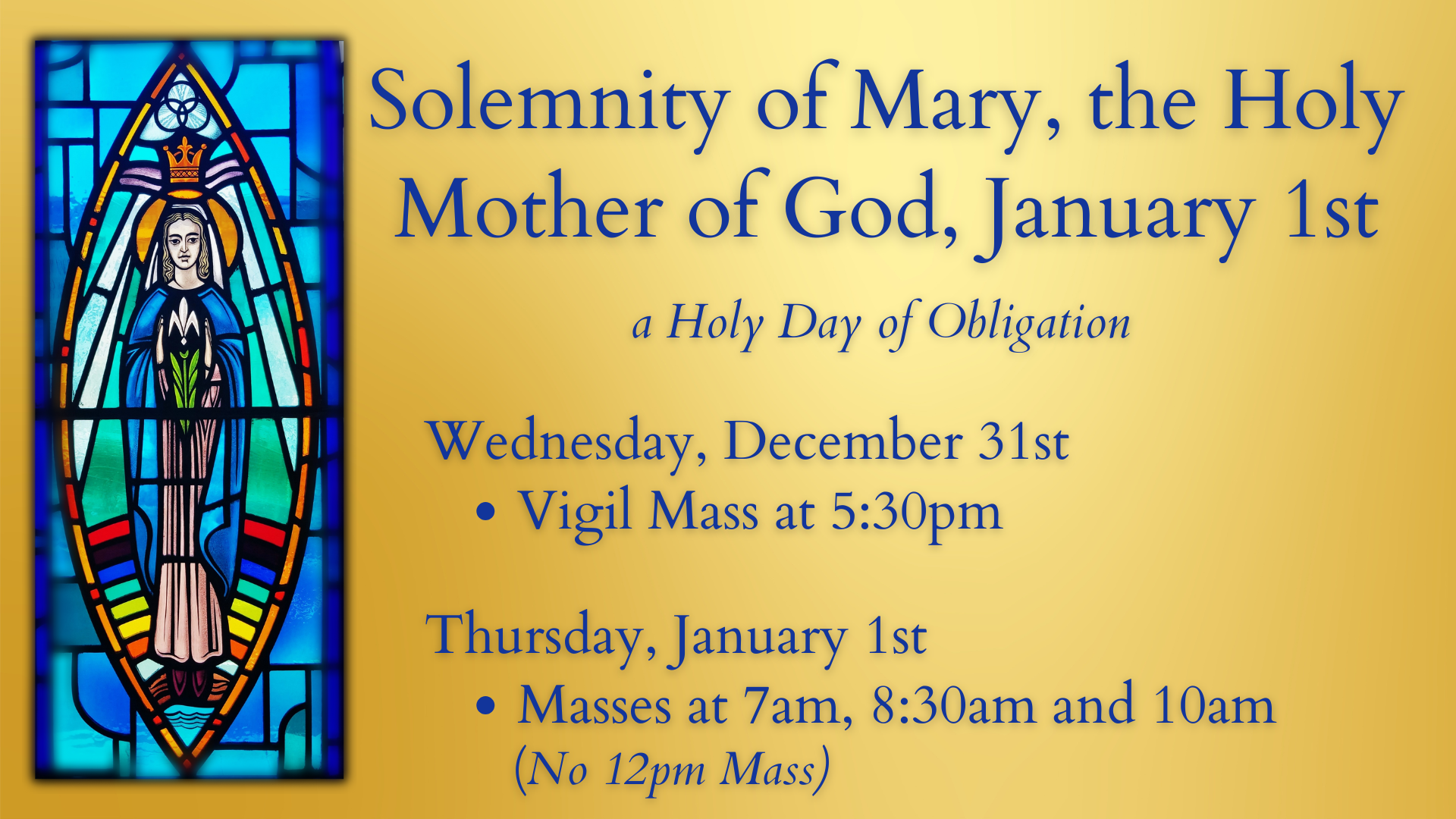 Solemnity of Mary, Mother of God
